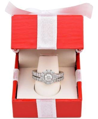 Shop Marchesa Certified Diamond Bridal Set (2 Ct. T.w.) In 18k Gold, White Gold Or Rose Gold, Created For Macy's