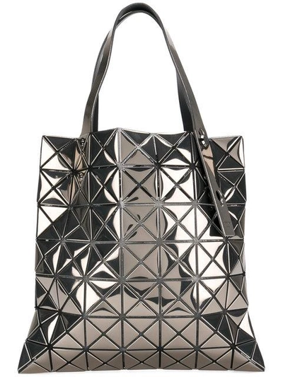 Shop Bao Bao Issey Miyake Triangles Tote Bag In Metallic