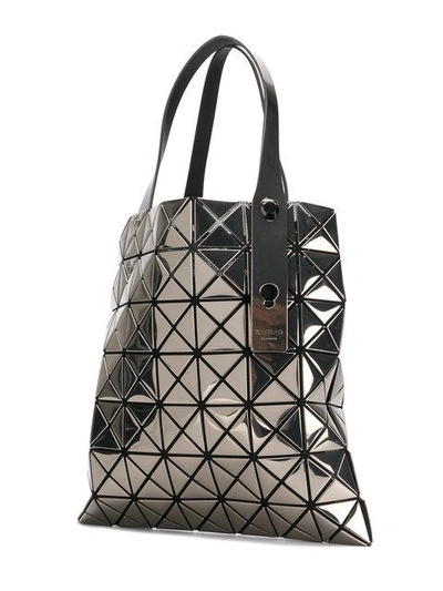 Shop Bao Bao Issey Miyake Triangles Tote Bag In Metallic