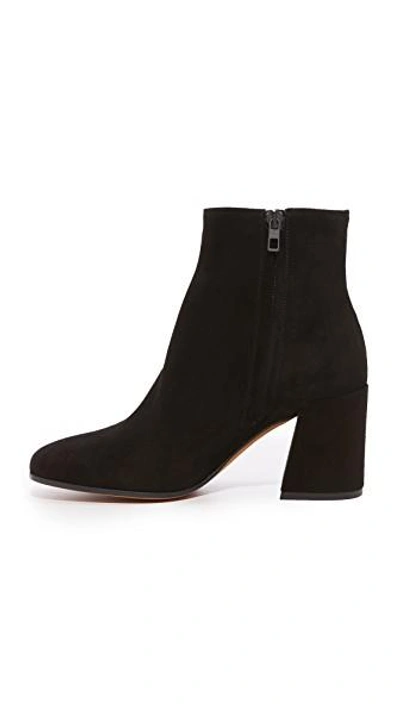 Shop Vince Highbury Classic Square Toe Ankle Booties In Black