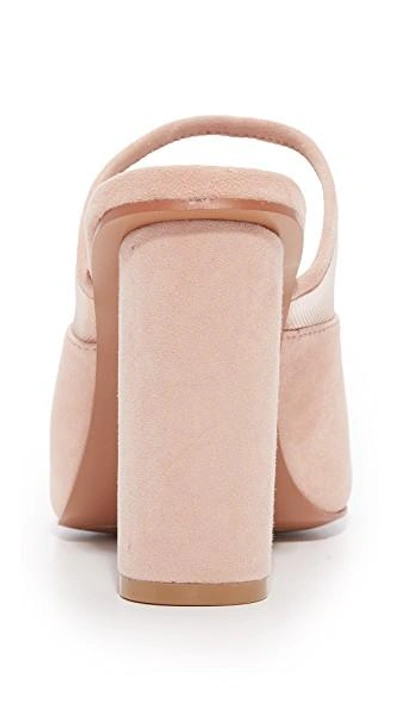 Shop Jaggar Polar Mesh Moon Heels In Nude