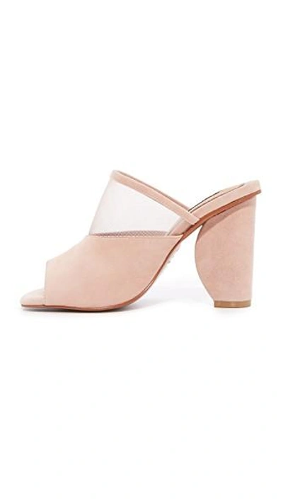 Shop Jaggar Polar Mesh Moon Heels In Nude