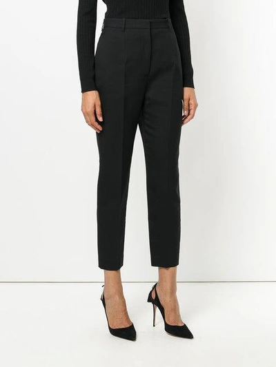 Shop Alexander Mcqueen Cropped Tailored Trousers