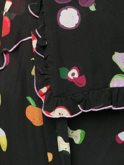 Shop Sandy Liang Sleeveless Fruit Print Midi Dress