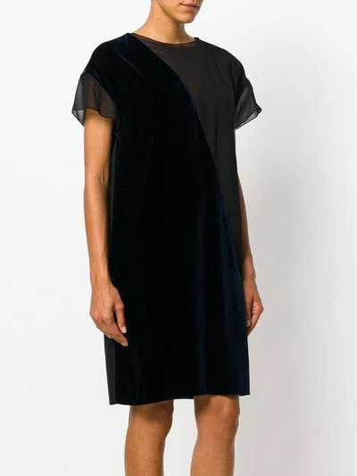 Shop Lanvin Two-tone Asymmetric Dress