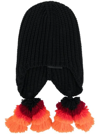 Shop Gucci Ribbed Knit Beanie In Black