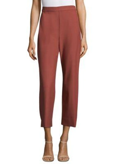 Rebecca Taylor Straight-leg Suiting Pants In Nocolor