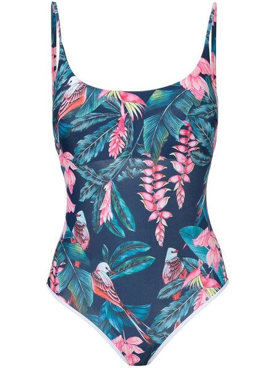 Shop Duskii Haleakala Scoop Swimsuit In Multicolour