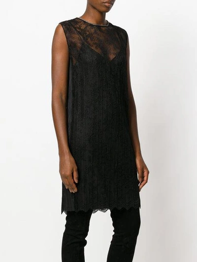 Shop Alexander Wang Lace Shift Dress - Black