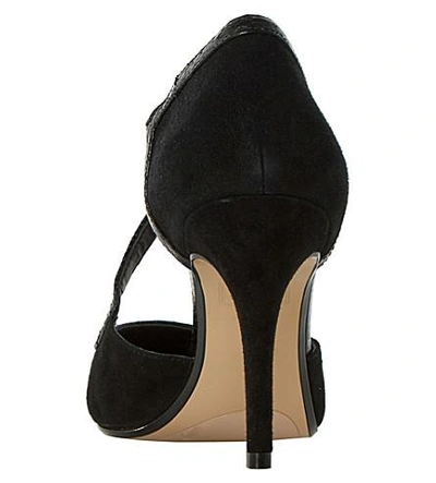 Shop Dune Clareece Courts In Black-suede