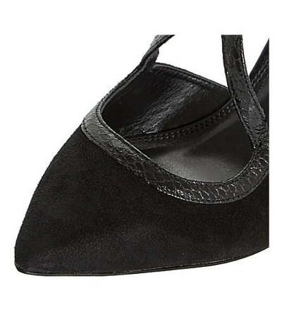 Shop Dune Clareece Courts In Black-suede