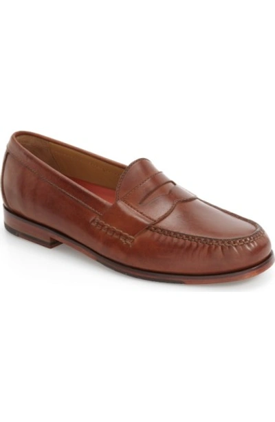 Shop Cole Haan 'pinch Grand' Penny Loafer In Papaya Leather