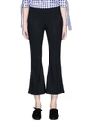 ROSETTA GETTY Cropped flared jersey trousers