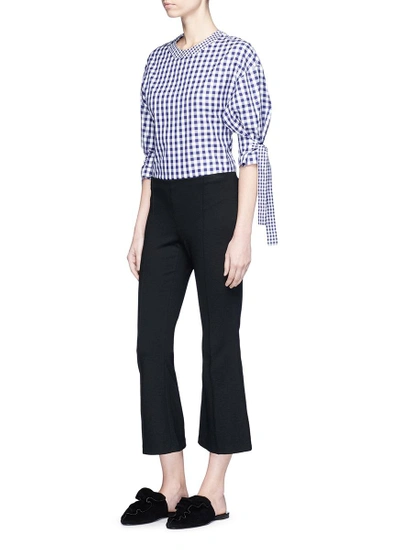 Shop Rosetta Getty Cropped Flared Jersey Pants