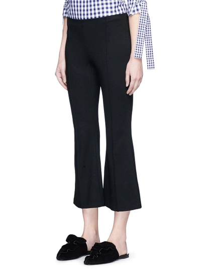 Shop Rosetta Getty Cropped Flared Jersey Pants