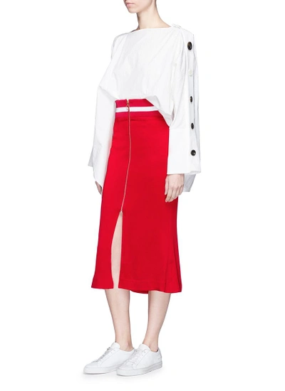Shop Maggie Marilyn 'focus On The Good' Satin Skirt