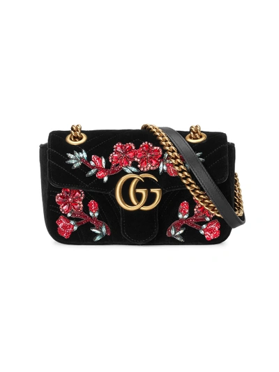 Shop Gucci Mini Gg Marmont Shoulder Bag