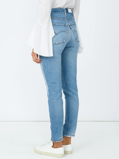 Shop Re/done High Rise Ankle Zip Jeans