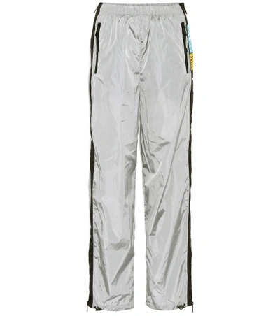 Prada Side Panel Tracksuit Bottoms In Grey