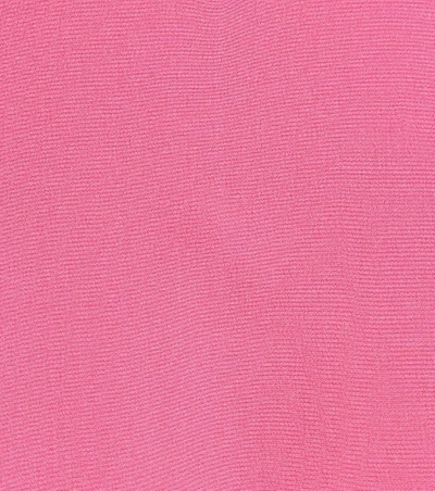 Shop Etro Silk-crêpe Blouse In Pink