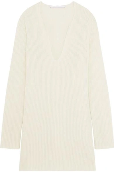 Shop Rosetta Getty Ribbed Cashmere Sweater In Ivory