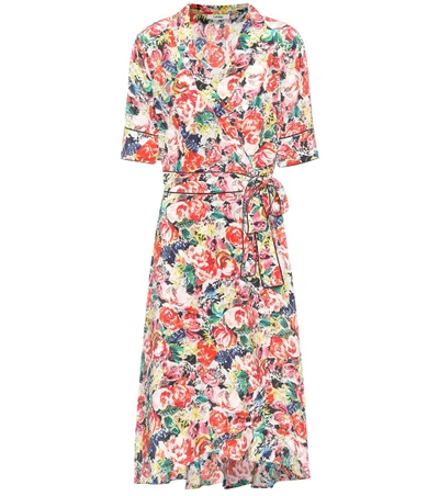 ganni maple silk dress Ganni Maple Wrap Dress