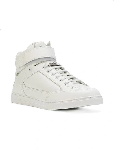 Shop Saint Laurent Joe Scratch Sneakers - White