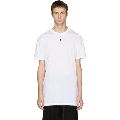 Shop 11 By Boris Bidjan Saberi White Small Logo T-shirt