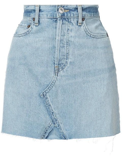 Shop Re/done Short Denim Skirt