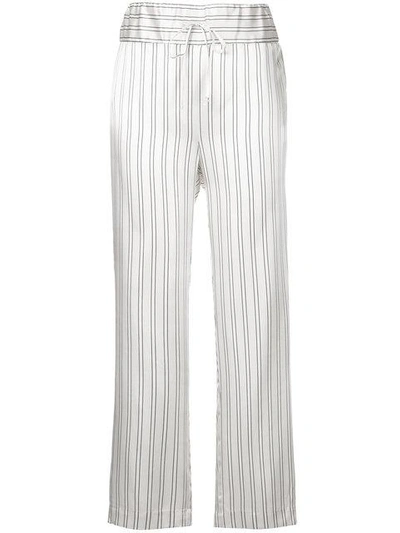 Maggie Marilyn Silk Somewhere Striped Drawstring Pants In Multicoloured ...