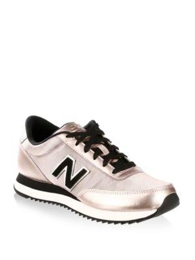 Shop New Balance Lace-up Low-top Sneakers In Champagne