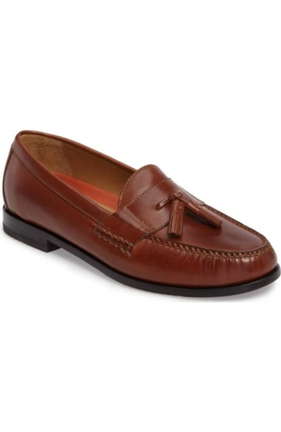 Shop Cole Haan 'pinch Grand' Tassel Loafer In Papaya Leather