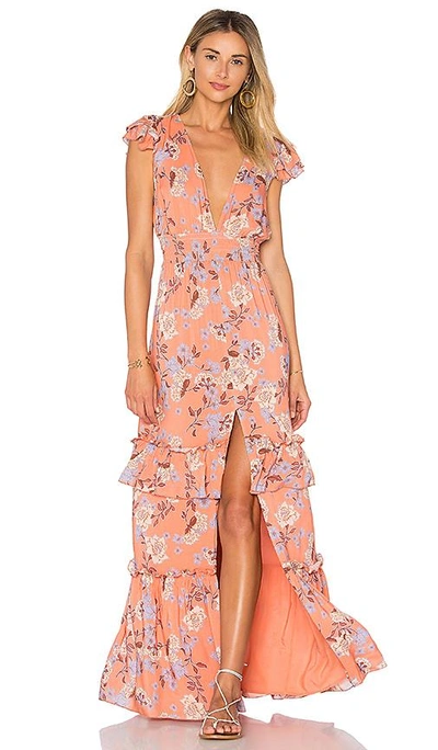 Shop Ale By Alessandra X Revolve Lina Maxi Dress In Iris Floral