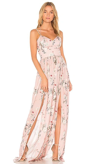 Shop Amanda Uprichard Rio Maxi Dress In Pink