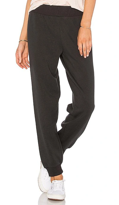 Shop Spiritual Gangster Love Script Dorm Pant In Charcoal