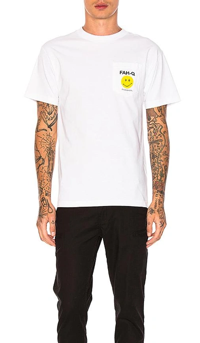 Shop Paterson Fah Q Pocket Tee In White