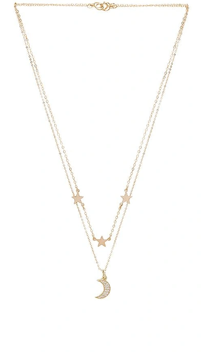 Shop Mimi & Lu Mina Necklace In Metallic Gold