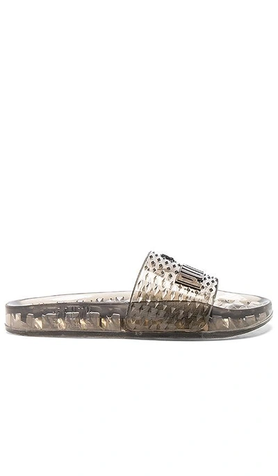 Fenty X Puma Fenty By Puma Jelly Slides In Black,gray In Puma Black
