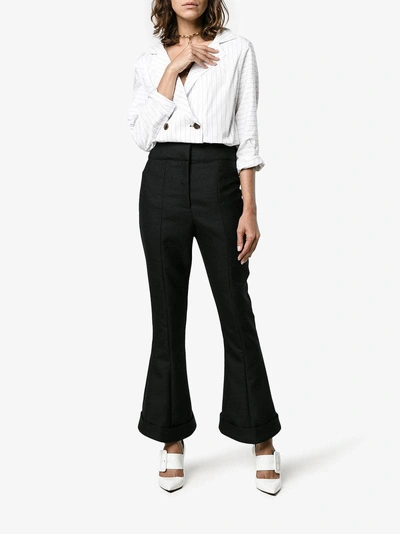 Shop Jacquemus Le Pantalon Nino Trousers In Black