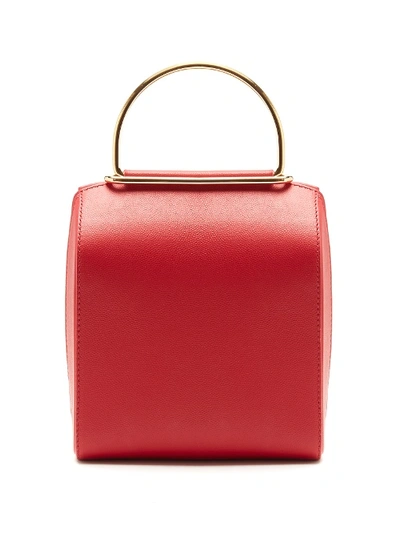 Roksanda Besa Top-handle Leather Shoulder Bag In Red Multi