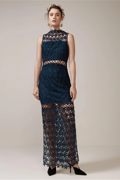 Shop Keepsake Stay Close Gown In Navy