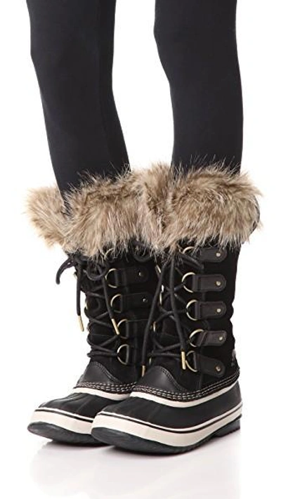 Shop Sorel Joan Of Arctic Boots In Black/stone