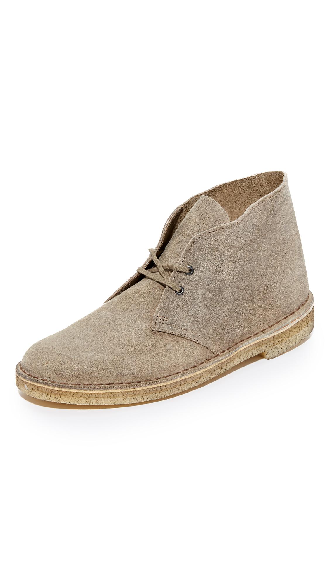 clarks taupe distressed suede