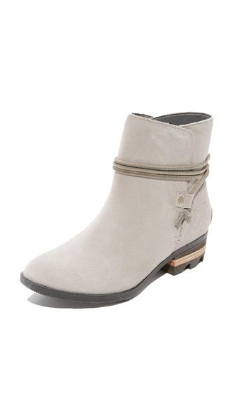 sorel farah short waterproof suede bootie