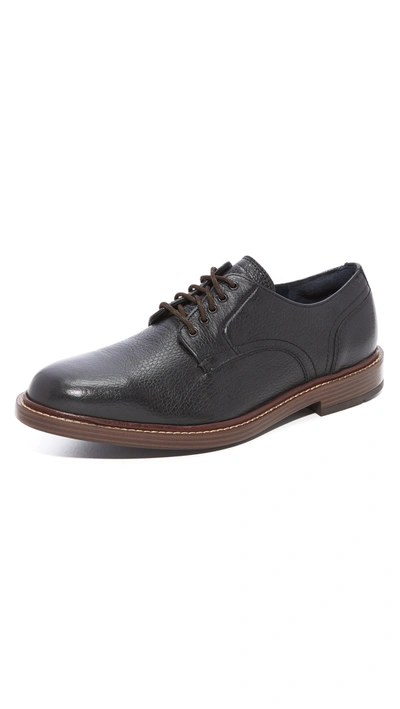 Cole Haan Tyler Grand Plain-toe Derby In Black Leather