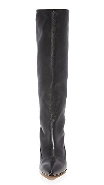 Shop Paul Andrew Nappa Slouchy Boots In Black