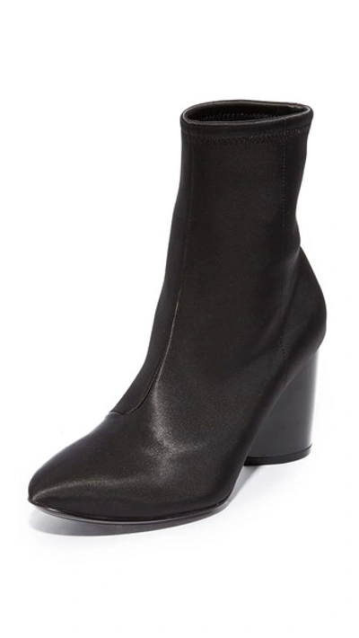 Opening Ceremony Dylan Satin Booties In Black