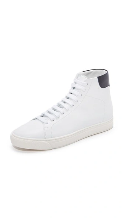 Shop Anya Hindmarch Tennis Shoes In White/marine
