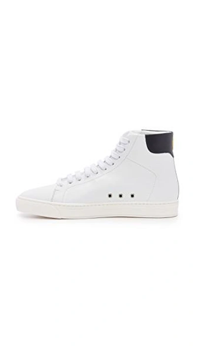 Shop Anya Hindmarch Tennis Shoes In White/marine