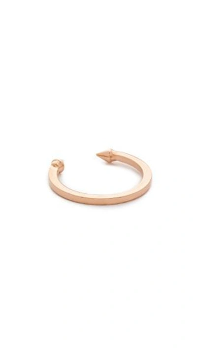 Shop Vita Fede Super Ultra Mini Titan Ring In Rose Gold